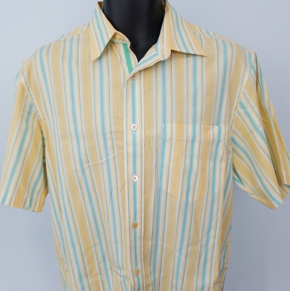 Indigo Palms Stripped Shirt 50920-1clo